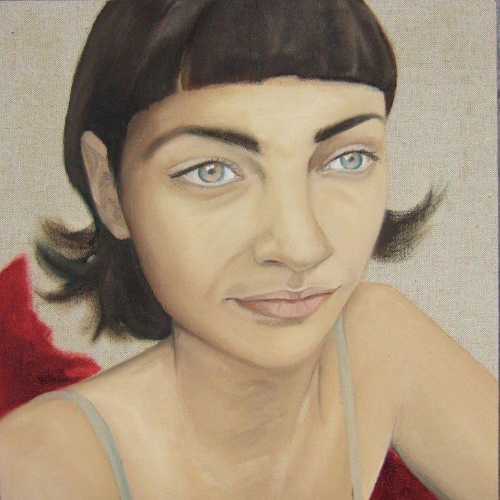 zonder titel - 2008 - 37x37 cm - olieverf op linnen op hout