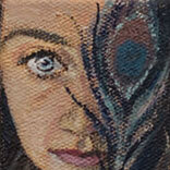 Pauw - 2010 - olieverf op canvas op hout - 3,5x5 cm