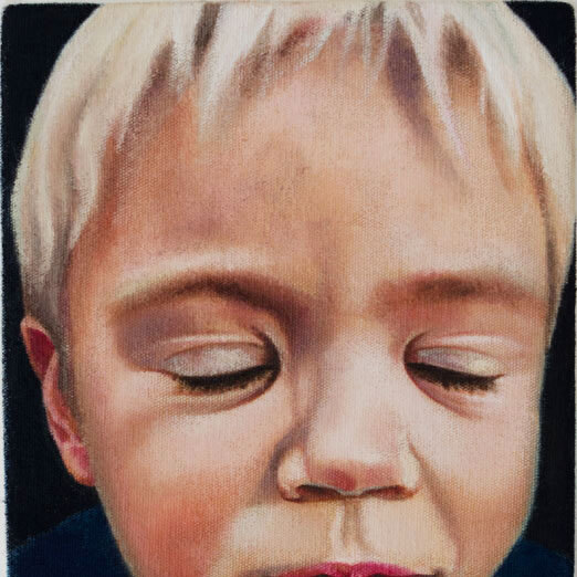 Break 4 / Lars - 2011 - olieverf op canvas op hout - 14,5x21 cm 